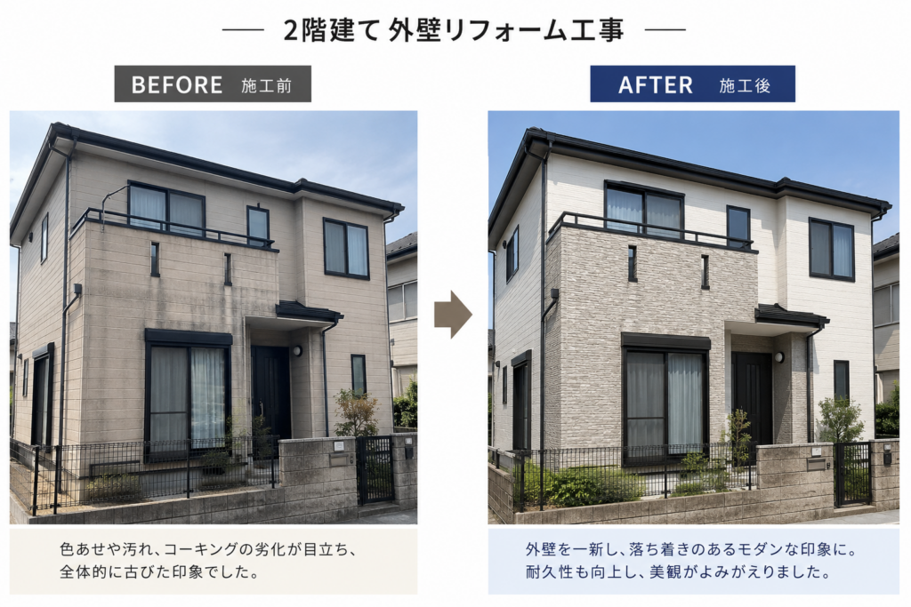 株式会社DAICHUの外壁リフォームの事例