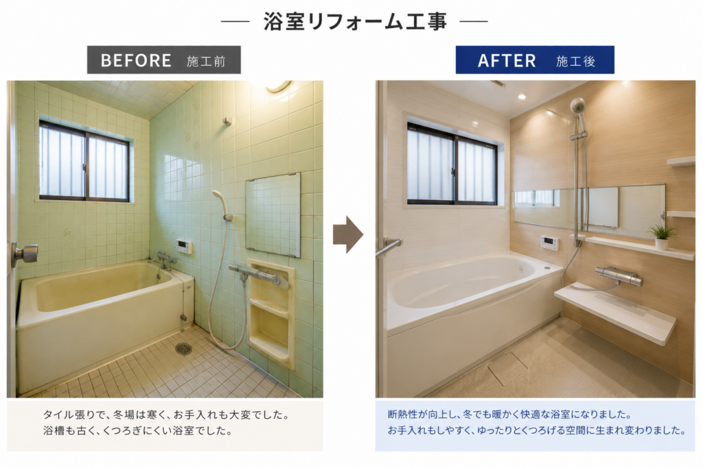 株式会社DAICHUの浴室リフォームの事例